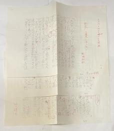 野坂昭如 自筆草稿「赫奕たる逆光」第2部冒頭部分×3枚