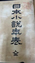 日本小説年表　＜肥田渓楓蔵書印　楓文庫＞