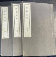栖栖詩文存　甲集・乙集・完　計3冊