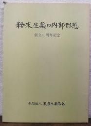粉末生薬の内部形態　創立40周年記念