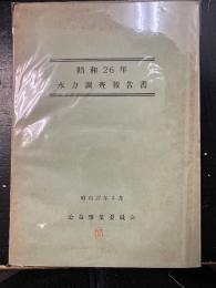 水力調査報告書