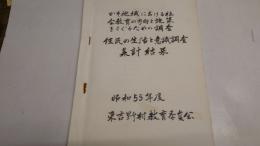 かそ地域における社会教育の方向と施策をさぐるための調査　住民の生活と意識調査集計結果