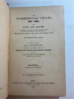THE COMMERCIAL CRISIS 1847-1848; being facts and figures illustrative of the events of that important period, considered in relation to the three epochs of the railway mania, the food and money panic, and the French Revolution.（英文　エヴァンス：商業危機 1847-1848）