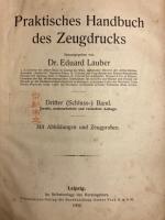 Praktisches Handbuch des Zeugdrucks. supplement band 1・2・dritter(schluss) BAND (スタッフ印刷の実践ハンドブック)  計3冊　独文　サンプル布貼付け多数