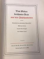 Vom Wirken ber〓hmter 〓rzte aus vier Jahrhunderten