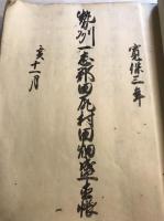 写本　勢州一志郡田尻村　田畑山林調帳　他2冊