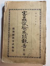 害蟲試驗成蹟報告　第一報