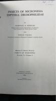 INSECTS OF MICRONESIA　DIPTERA: DROSOPHILIDAE　（INSECTS OF MICRONESIA　VOLUME 14, NUMBER 6）