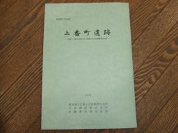 東京都千代田区三番町遺跡
