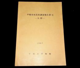 平塚市史民俗調査報告書