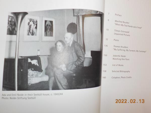 英文 EMIL NOLDE ～Unpainted Pictures（Watercolours 1938～1945