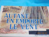 映画ポスター 　フランス版　　「AUTANT EN EMPORTE LE VENT」

