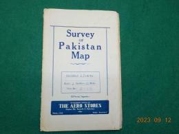 英文　　Survey OF Pakistan Map  「KASHMIR & JAMMU AND GILGIT AGENCY]」