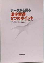 データから見る漢字習得5つのポイント 1:小学校学習漢字習得状況の調査報告