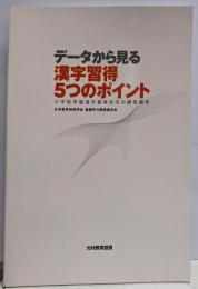 データから見る漢字習得5つのポイント 1:小学校学習漢字習得状況の調査報告