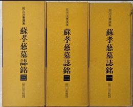 拡大法書選集 　蘇孝慈墓誌銘1～3セット