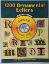 1200 Ornamental Letters CD-ROM and Book