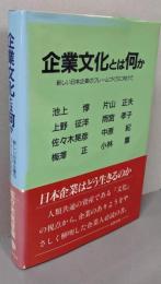 企業文化とは何か: 新しい日本企業のフレームづくりに向けて