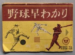 野球早わかり　 中学時代1年生 昭和32年5月号付録