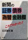 新聞の「証券・債券・為替・金融欄」 : これでわかった!!