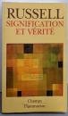 Signification et vérité