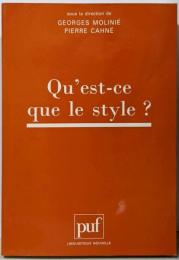 Qu'est-ce que le style ?