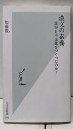漢文の素養 : 誰が日本文化をつくったのか?<光文社新書>