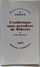 L'Esthétique sans paradoxe deDiderot
