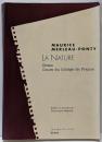 La nature : notes, cours duCollège de France : suivi desRésumés de courscorrespondants…