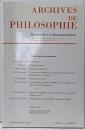 Archives de philosophie - tome73 - cahier 2 avril-juin 2010-Relecturesde