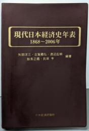 現代日本経済史年表 : 1868～2006年