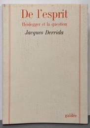 De l'esprit : Heidegger et laquestion<Collection Laphilosophie en effet>