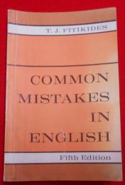 [英語洋書] Common Mistakes in English [Fifth Edition]／英語によくある間違い表現600／英文法