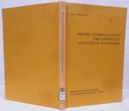 【フランス語洋書】Neuere Untersuchungen Uber Eindeutige Analytische Funktionen [解析関数]