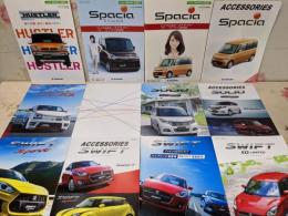 【車カタログ】 SUZUKI スズキ 6点セット HUSTLER 2013 Spacia 2014 ALTO TURBO RS 2015 SWIFT 2017 SOLIO 2018