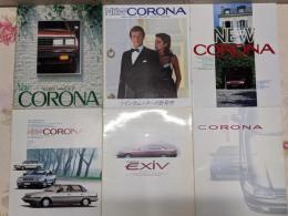 【車カタログ】TOYOTA コロナ NEW CORONA 1978 1982 1984 1985 EXIV 1989 SALOON 1992/ロジャー・ムーア 007/旧車/セダン