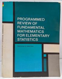 【洋書】Programmed Review of Fundamental Mathematics for Elementary Statistics/統計学 基礎数学 プログラム