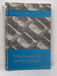 Writing Research Papers Acrossthe Curriculum