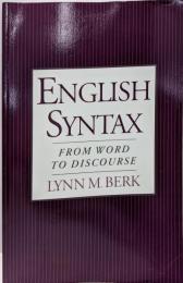 English Syntax: From Word toDiscourse