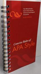 Concise Rules of APA Style