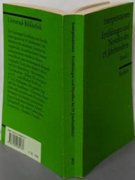 Erzahlungen Und Novellen DES19. Jahrhunderts(Interpretationen)