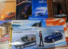 車のカタログ・パンフレット　マツダ/MAZDA　10冊以上まとめて/ロードスター/RX-7/センティア/アテンザ/アクセラ/デミオ他