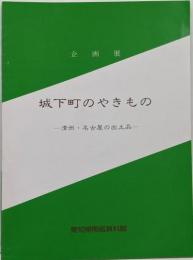 企画展　城下町のやきもの　清洲・名古屋の出土品
