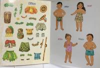 洋書 Keiki Hula Sticker Paper Doll Book ISLAND HERITAGE Yuko Green