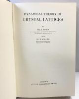 【洋書】DYNAMICAL THEORY OF CRYSTAL LATTICES （BORN AND HUANG） OXFORD