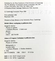 【洋書】Physics at Surfaces