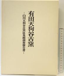 有田天狗谷古窯-白川天狗谷古窯址発掘調査報告書-有田町教育委員会（佐賀県）編：三上次男 昭和47年