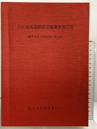 石川流域遺跡群発掘調査報告（4）（大阪府）藤井寺市文化財報告第4集 1989年 藤井寺市教育委員会
