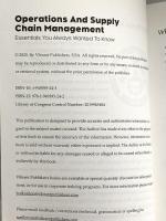 洋書 Operations and Supply Chain Management Essentials You Always Wanted to Know (Self-Learning Management Series) Vibrant Publishers AshleyMcDonough