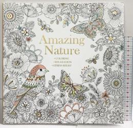 ADULT COLORING BOOK AmazingNature COLORING RELAXATION STRESSRELIEF 大人のぬりえ